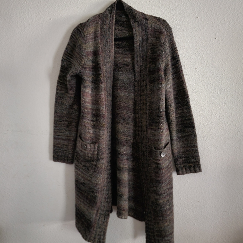 Prana Sabina duster sweater in a marled yarn MEDIUM